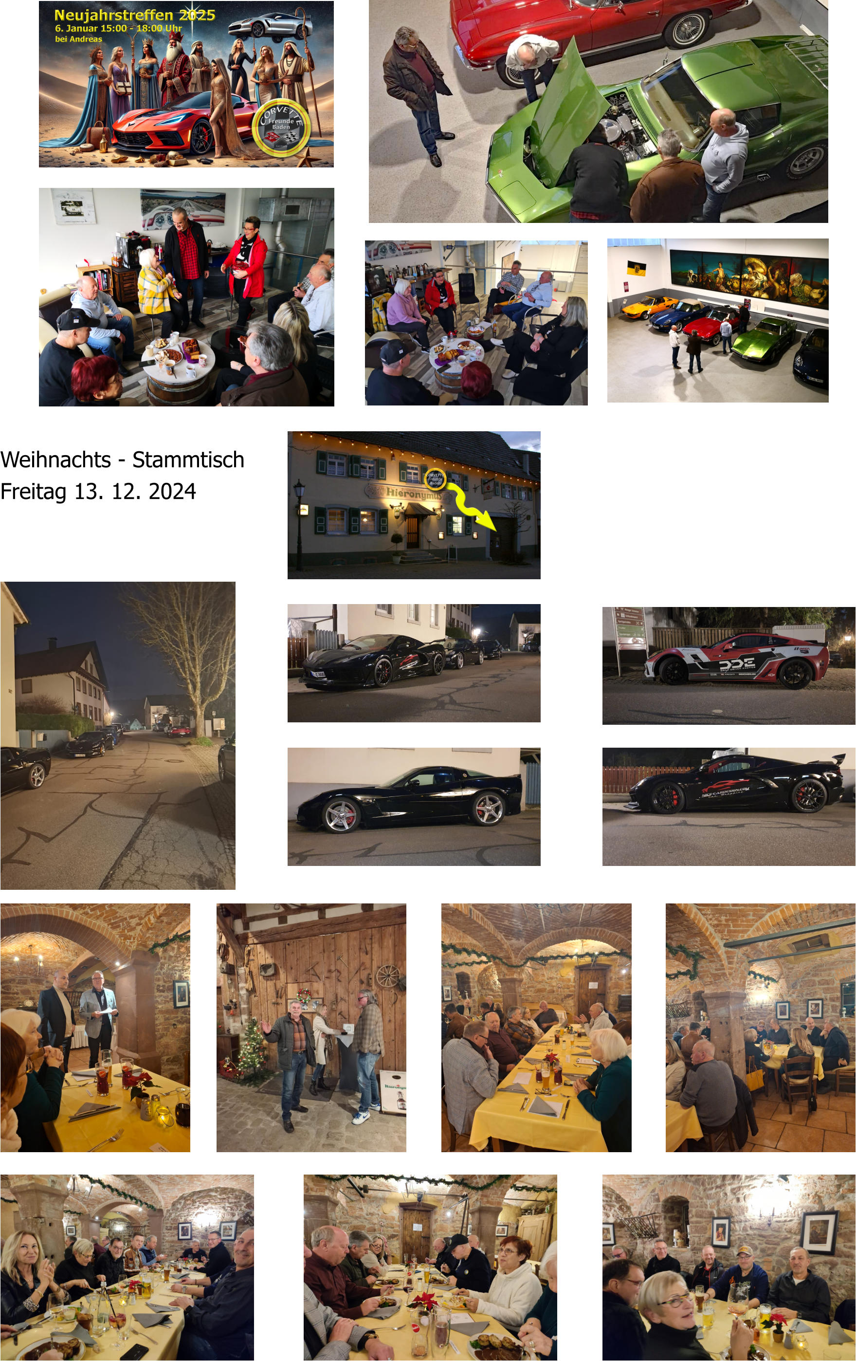 Weihnachts - Stammtisch Freitag 13. 12. 2024